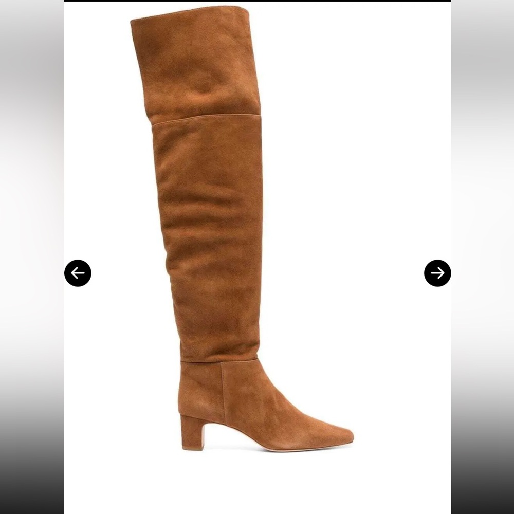 Reformation Tan Over the Knee Boots